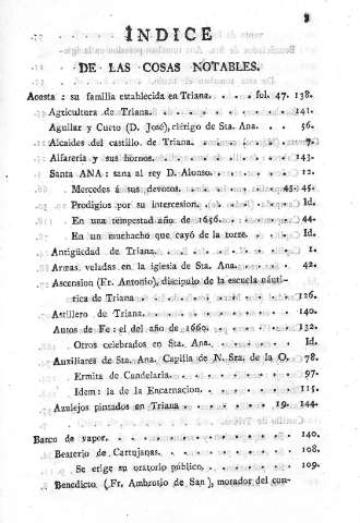 Indice de las cosas mas notables