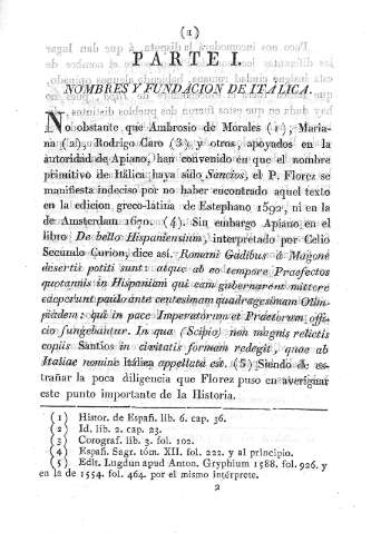 Parte I. Nombres y fundación de Itálica