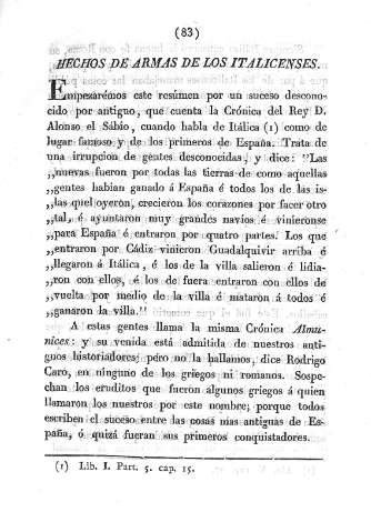 Hechos de armas de los italicenses