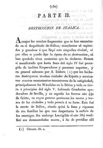 Parte II. Destruccion de Itálica
