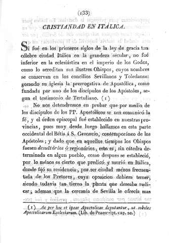 Cristiandad en Itálica