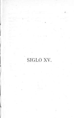 Siglo XV.