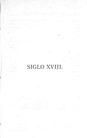 Siglo XVIII.