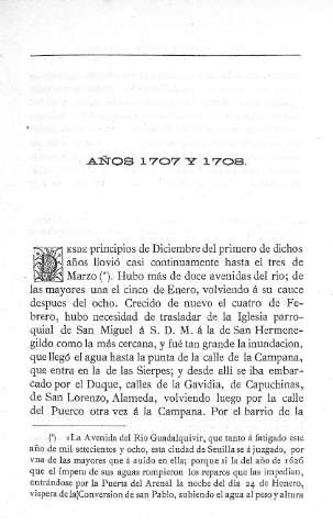 Años 1707 y 1708
