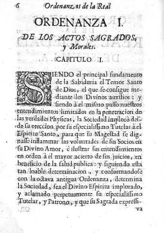 Ordenanza I.