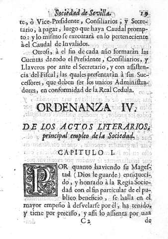 Ordenanza IV.
