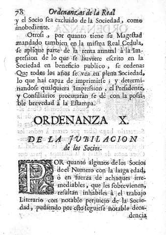 Ordenanza X.