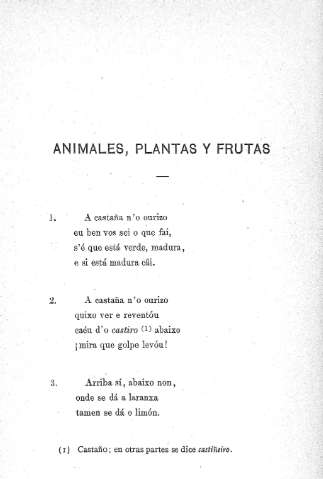 Animales, plantas y frutas