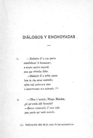 Diálogos y enchoyadas