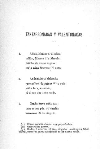 Fanfarronadas y valentonadas