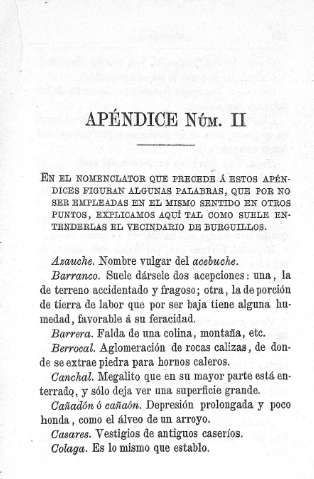 Apéndice Núm. II