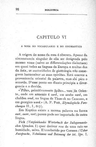 Capitulo VI. A Rosa no vocabulario e no onomástico