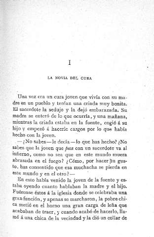 I. La novia del cura