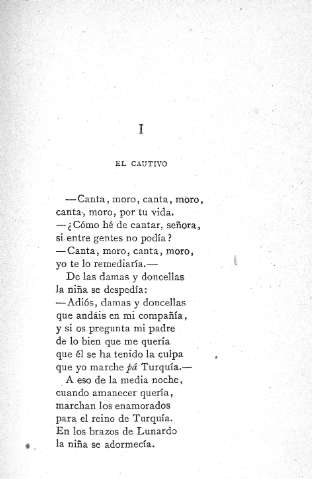 I. El cautivo