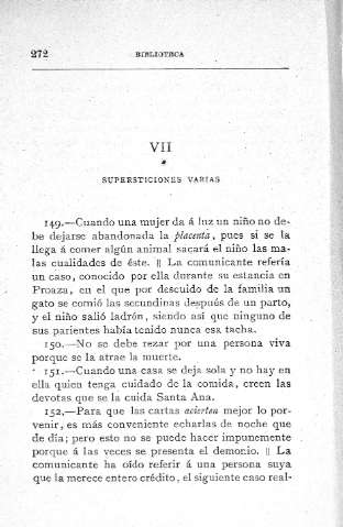 VII. Supersticiones varias