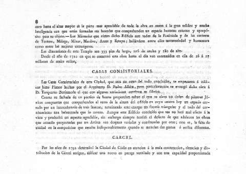 Casas consistoriales. Cárcel