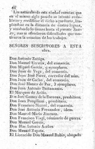 Señores suscriptores a esta obra