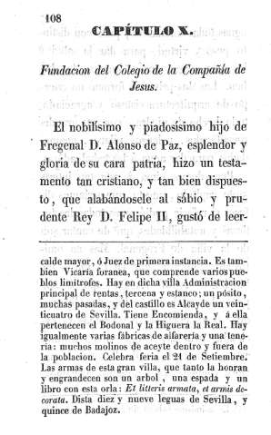 Capítulo X. Fundación del Clegio de la Compañia de Jesús