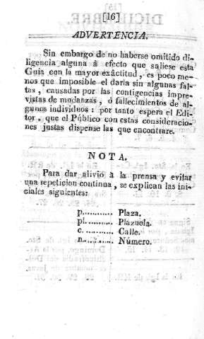 Advertencia. Nota