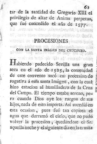 Procesiones con la Santa Imágen del Crucifixo