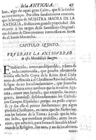 Capitulo Quinto