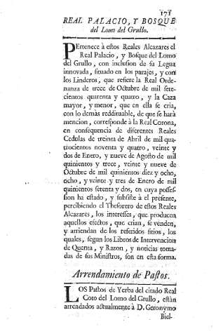 Real Palacio, y bosque del Lomo del Grullo