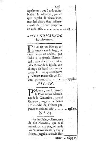 Sitio nombrado las Aventuras. Pilar