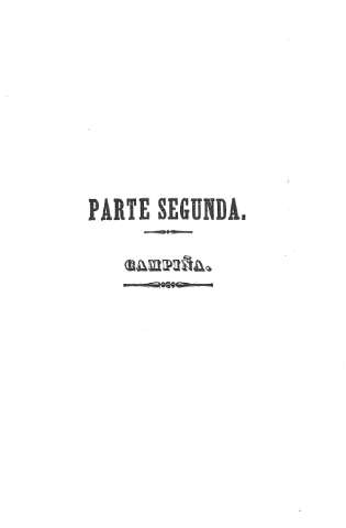 Parte segunda. Campiña