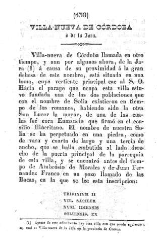Villa-Nueva de Córdoba ó de la Jara