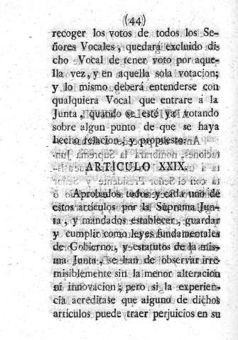 Articulo XXIX.