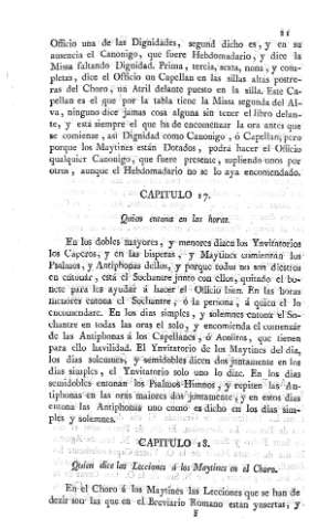 Capitulo 17º. Capitulo 18º
