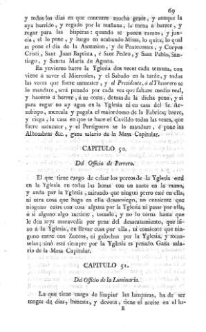 Capitulo 50º. Capitulo 51º