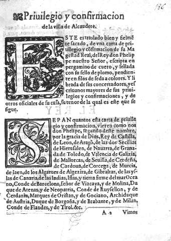 Priuilegio y confirmacion de la villa de Alcaudete