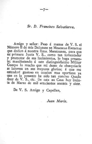 Sr. D. Francisco Salvatierra