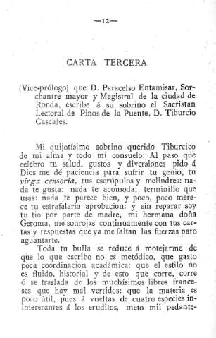 Carta tercera