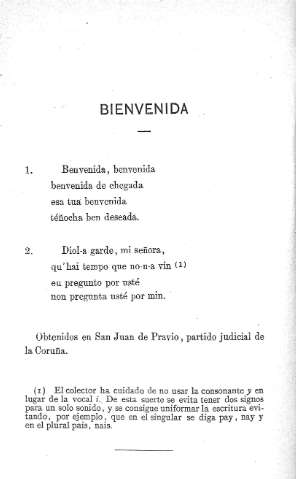 Bienvenida