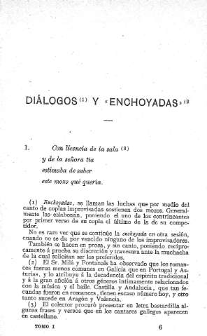 Diálogos y enchoyadas