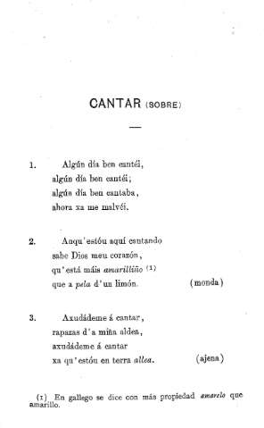 Cantar (sobre)