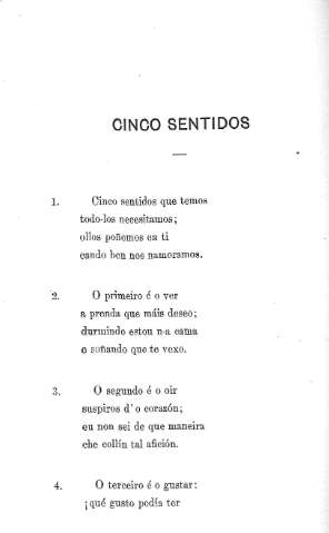 Cinco sentidos