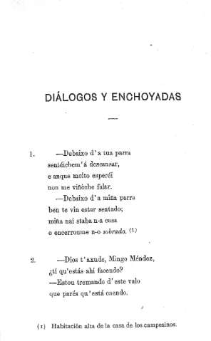 Diálogos y enchoyadas