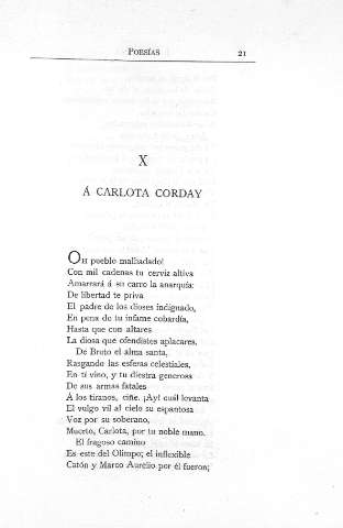 X. Á Carlota Corday