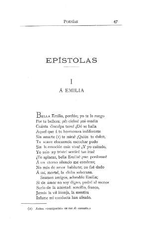Epistolas. I. Á Emilia