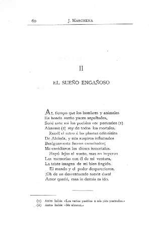 II. El sueño engañoso