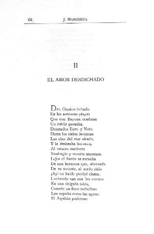 II. El Amor desdichado