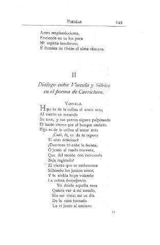 II. Diálogo entre Vinvela y Silrico en el poema de Carrictura