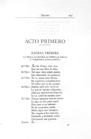 Acto primero