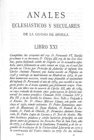 Anales eclesiásicos y seculares de la ciudad de Sevilla. Libro XXI.