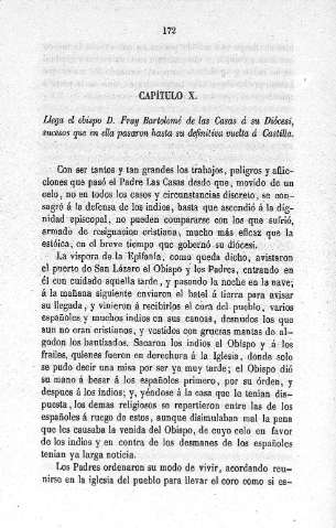 Capitulo X. Llega el obispo D. Fray Bartolomé de las Casas á su Diócesi...