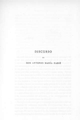 Discurso de Don Antonio María Fabié