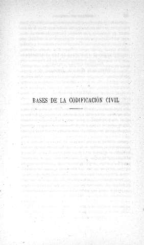 Bases de la Codificación Civil